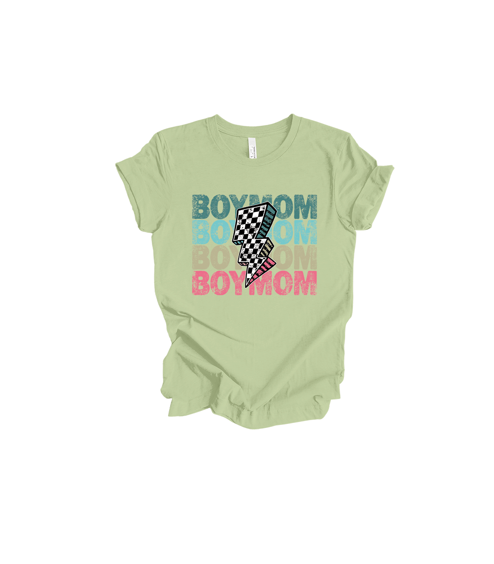 STACKED BOLT BOY MOM