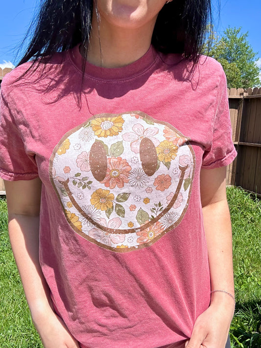 FALL FLORAL SMILEY